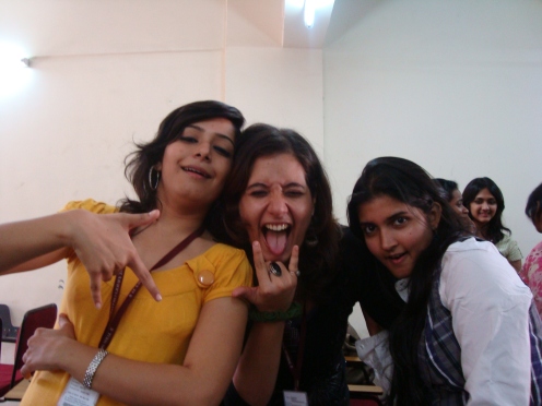 At the College farewell class party.